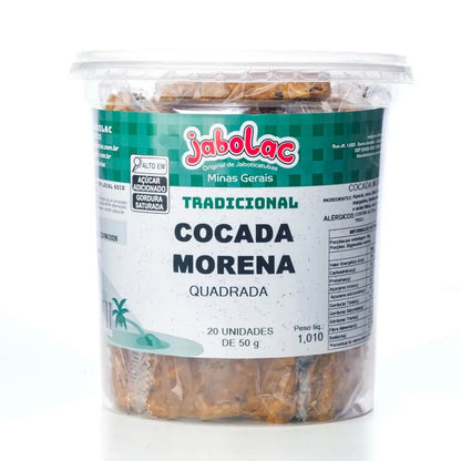Cocada morena quadrada Pote 1,01Kg