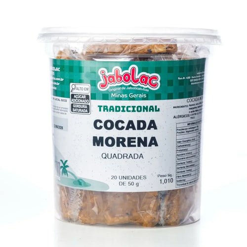 Cocada morena quadrada Pote 1,01Kg