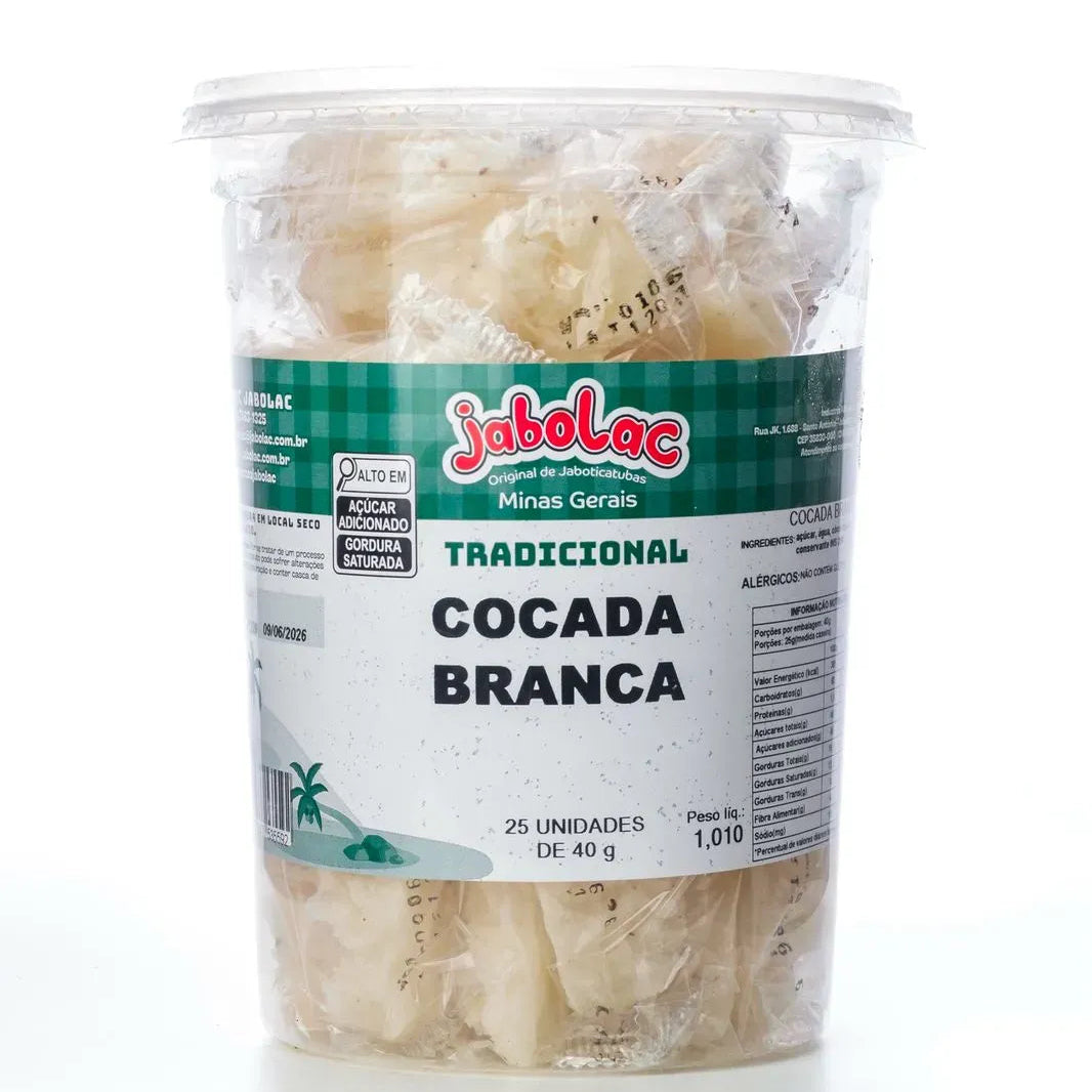 Cocada branca pingada Pote 1,01Kg