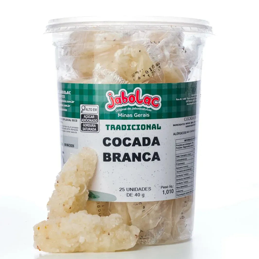 Cocada branca pingada Pote 1,01Kg